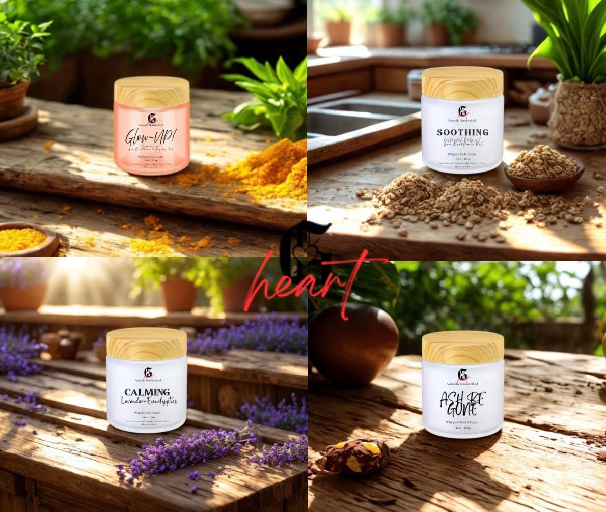 Gheart ❤️ Whipped Body Cream Collection - Gabriel's Heart Naturally Handcrafted