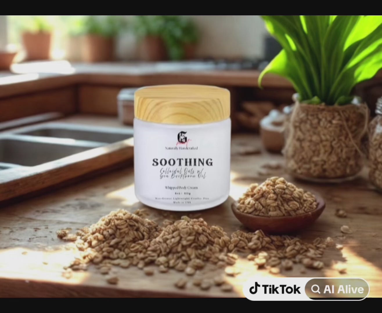 SOOTHING - Colloidal Oats w/ Sea Buckthorn Seed Oil Whipped Body Butter