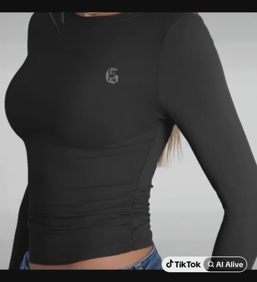 Feather Soft - Front Logo- Compression - Reflective Logo Long Sleeve